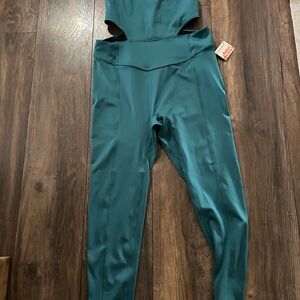 Free People Teal Women's Onesie